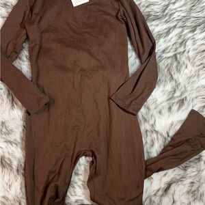 Brand New Fashion Nova Kids Brown Jumpsuit